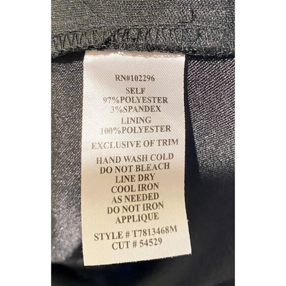 Connected Apparel Black Sleeveless Dress Size 14 - Picture 8 of 10